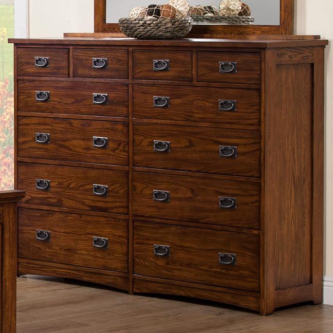 Winners Only Colorado BCQ1006 Mission Style Tall 12 Drawer Dresser